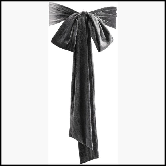 Velvet Sash Belt for Wedding Dress Prom Special Occasion Tie main image 3